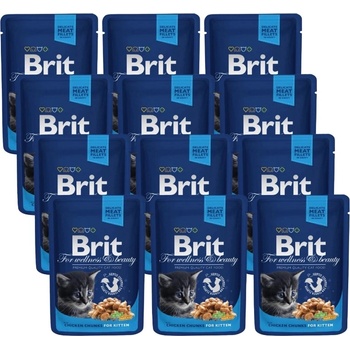 Brit Cat Котешко пилешко 12x100г