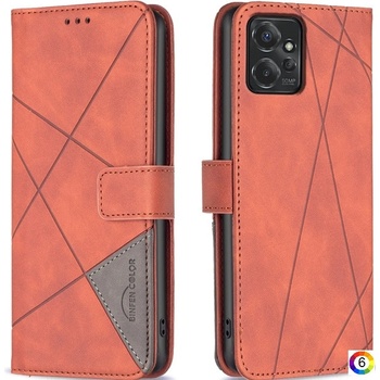 Motorola Moto G Power (2024) Rhombus Texture Magnetic Wallet Кожен Калъф и Протектор