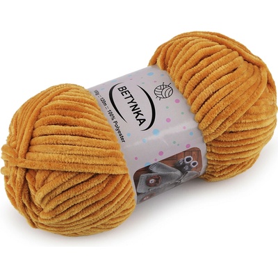 Pletací žinylková příze Betynka 100 g Varianta: 14 (330) hořčicová, Balení: 1 ks 59481/152966/275695