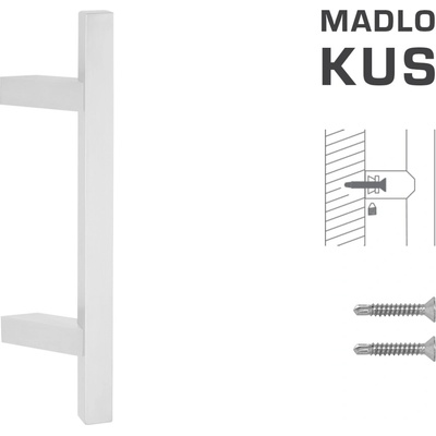 FT - MADLO kód K31Z 25x25 mm ST ks Rozteč madla: 210 mm, Dĺžka: 400 mm, Rozmer profilu madla: 25x25 mm