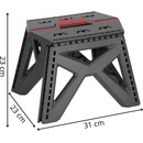 Skládací stolička SPRINGOS STAX šedá
