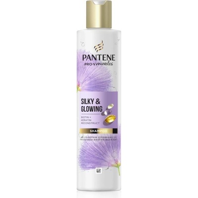 Pantene ProV Miracles Silky & Glowing obnovující šampon s keratinem 250 ml