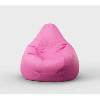 Image 1 of Pufrelax Пуф круша, 220л. , Nirvana Hobbit - Roz, Еко кожа, Пълнеж от Полистиролни перли