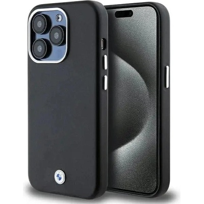 BMW Кейс BMW Signature Wrapped Metal MagSafe за iPhone 14 Pro, черен (BMW000798-0)