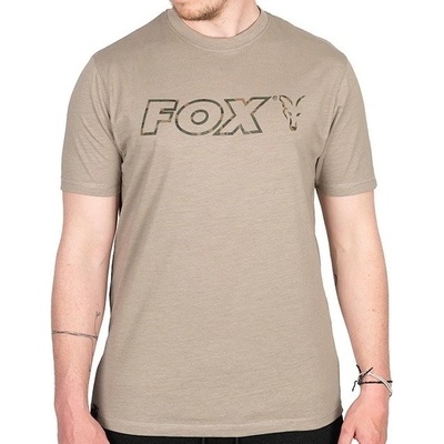 Fox Ltd LW Khaki Marl T-Shirt triko s logem – Zboží Mobilmania