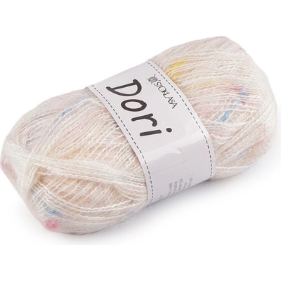 Pletací mohérová příze s nopky Dori 100 g Varianta: 2 (F007) lososová světlá, Balení: 1 ks 57863/147367/267083