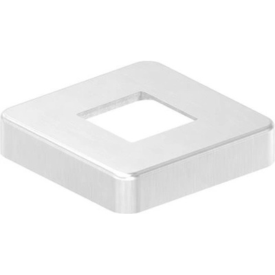 Feldmann Nerezová rozeta pre stĺpik zábradlia 51250-240 brús, 95x95 x 20 mm, otvor 40,5 x 40,5 mm