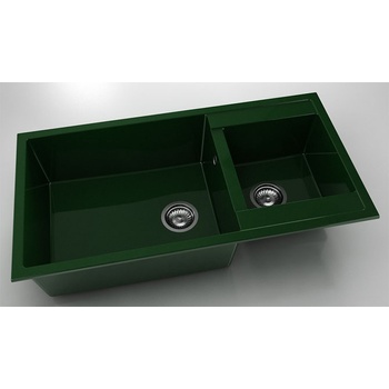 Image 1 of FAT Мивка Vanguard 235, Polymer marble, 09 Зелен гранит, с включен сифон