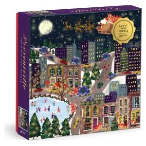 Galison Joy Laforme Presentville 500 Piece Foil Puzzle | Galison