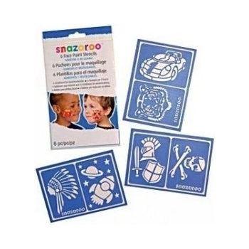 SMT Creatoys Snazaroo Šablony na obličejové barvy 6 ks chlapecké
