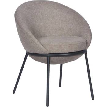 Carmen Трапезен стол Carmen HART, до 100kg. , дамаска, прахово боядисана метална база, бежов (bt-3532330)