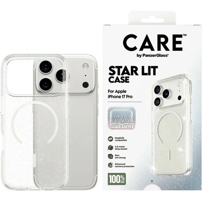 Panzer CARE от PanzerGlass Флагман Urban Explorer Case w. Бял MagSafe за iPhone 17 Pro - прозрачен блясък (5715685026935)