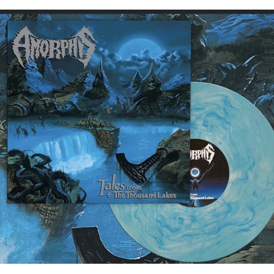 Amorphis TALES FROM THE THOUSAND LAKES CLEAR BLUE MARBLED VINYL