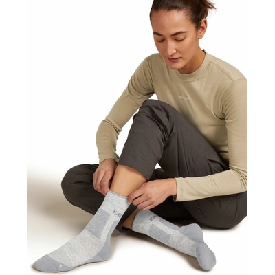 Icebreaker dámské merino turistické ponožky Wmns Hike+ Heavy Crew Blizzard Heather/Alloy
