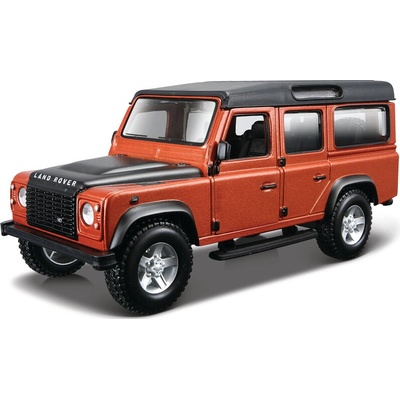 Bburago Street Fire - Land Rover Defeneder 110 oranžovo-hnedá metalíza 1:32