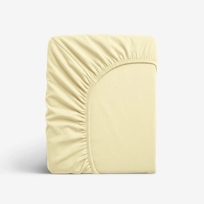 Goldea jersey elastická plachta banánová 120x200