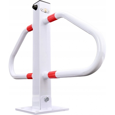 VERDA Sklopná zamykací parkovací zábrana typ T na klíč 48 cm SN1823 bílá – Sleviste.cz