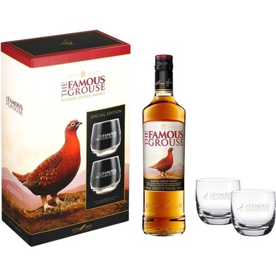 THE FAMOUS GROUSE Феймъс Граус + 2 Чаши