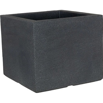 Geli Kubus Květináč 50 x 50 x 39 cm plast antracit 13305038