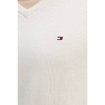 Tommy Hilfiger Памучен пуловер Tommy Hilfiger в бежово от лека материя MW0MW14745 (MW0MW14745)