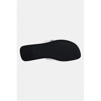 Calvin Klein джапанки дамски от кожа FLAT SANDAL THONG LTH (HW0HW02866)