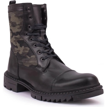 narmart Мъжки боти от естествена кожа - Черни 20210834675 (321952_Черно)