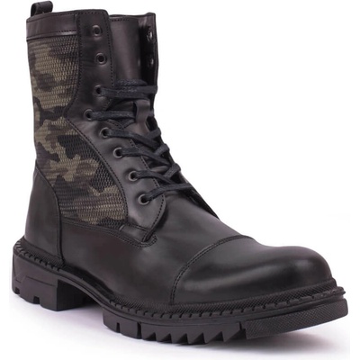 narmart Мъжки боти от естествена кожа - Черни 20210834675 (321952_Черно)