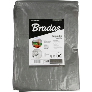 Bradas Zakrývacia plachta 120 g / m2 strieborná 6 x 8 m