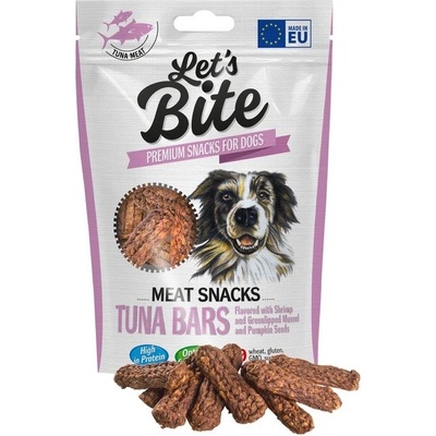 Brit Let's Bite Meat Snacks Tuna Bars Flavored with Shrimp and Greenlipped Mussel and Pumpin Seeds 80 g