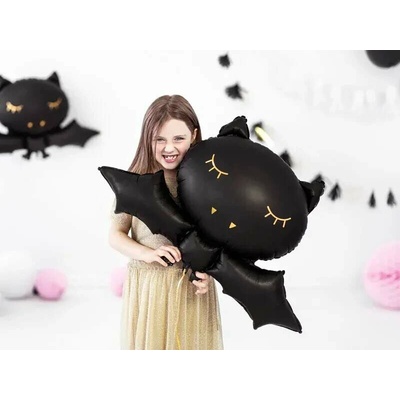 PartyDeco Balonek fóliový Netopýr 80 cm