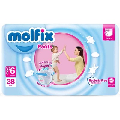 Molfix Бебешки гащи Molfix 6 - 38 броя