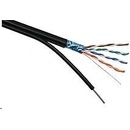 Solarix SXKD-5E-FTP-PE-SAM Venkovní instalační kabel CAT5e FTP drot PE samonosný 305m / box
