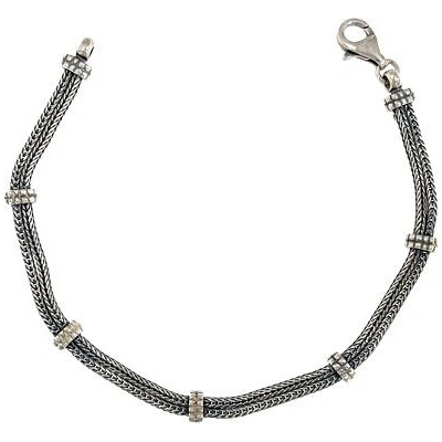 INFINITYSILVER Stříbrný pánský náramek double franco 2021021B19+