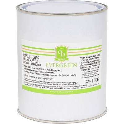 Evergreen di Pietro Bonaccorso 100% Mandľová pasta Sicília 1 kg