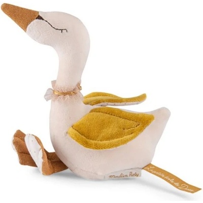 Moulin Roty Дрънкалка Moulin Roty - Златист лебед, 18 cm (667034)