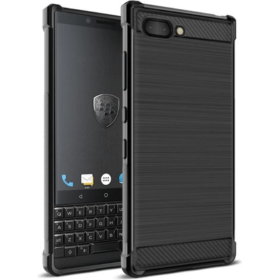 BlackBerry Key2 Удароустойчив IMAK Carbon Fiber Калъф и Протектор
