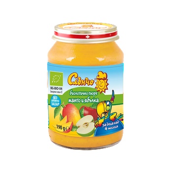 Image 1 of Слънчо био пюре манго и ябълка - 190 г