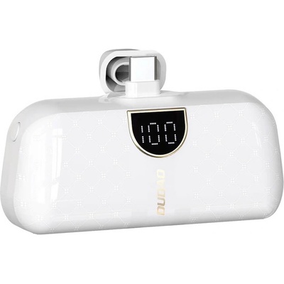 Dudao Външна батерия с USB-C конектор - Dudao K20SC Mini Power Bank 5000 mAh USB-C (бял) (K20SC)