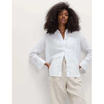 Marks & Spencer Риза от чист лен Marks & Spencer бяла Marks & Spencer | Byal | ЖЕНИ | 22