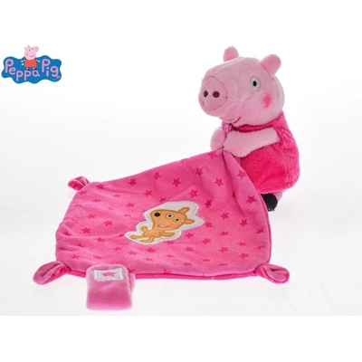 Mikro trading Peppa Pig Peppina usínáček plyšový 11 cm růžová