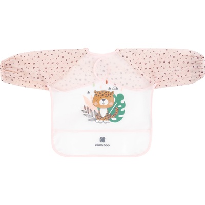 Kikkaboo Непромокаем лигавник с ръкави и джоб Savanna Pink (31303030032)