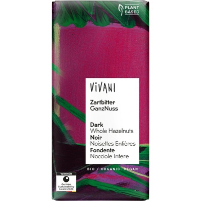 Vivani Hořká s lískovými oříšky 100 g