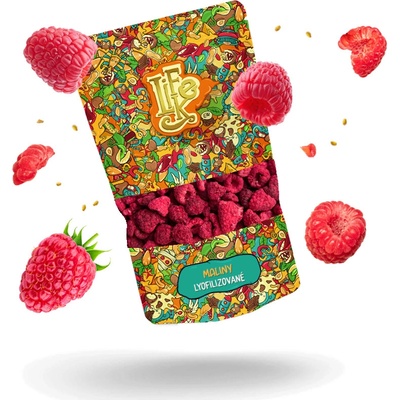 LifeLike Lyofilizované maliny 50 g