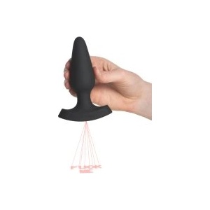 Master Series Booty Sparks Laser Fuck Me Среден анален плъг с дистанционно управление, черен (P23795)