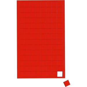 MAUL Магнитни плочки maul, квадратни, червени, 112 броя (6532125)