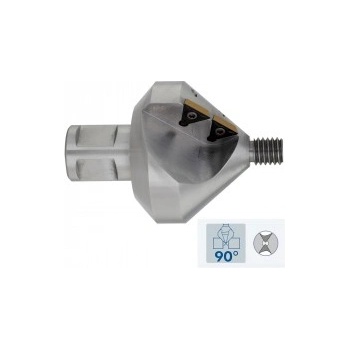 Karnasch Зенкер Ø 45 mm, 90°, с 4x TCT пластини с покритие, Weldon 19 (201786045)