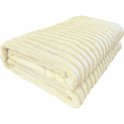 4sleep Mikroplyšová deka Viola smetanová