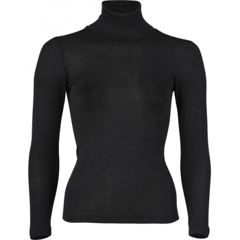 Engel Дамско копринено термобельо Engel Women's Long-Sleeved Roll Neck Silk base layer - Black - размер 38/40 (EU) (114-1947-0313)