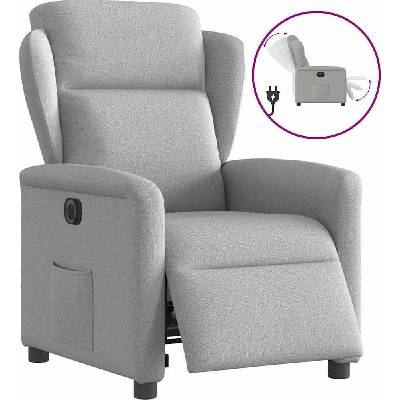 vidaXL 3303118 Elektrické polohovací textil Obláčkově šedá