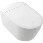 Villeroy & Boch Комплект окачена тоалетна чиния Villeroy&Boch Supreo Select rimless с функция електрическо биде и седалка softclose, бяло Alpin (V16EN3R1)